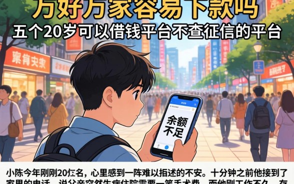 万好万家容易下款吗，归纳五个20岁可以借钱平台不查征信的平台