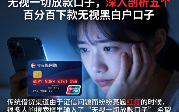 无视一切放款的口子，深入剖析五个百分百下款无视黑白户口子