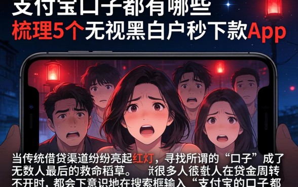 支付宝的口子都有哪些，梳理5个无视黑白户秒下款app