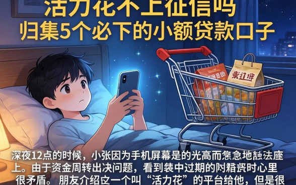 活力花不上征信吗,归集5个必下的小额贷款口子