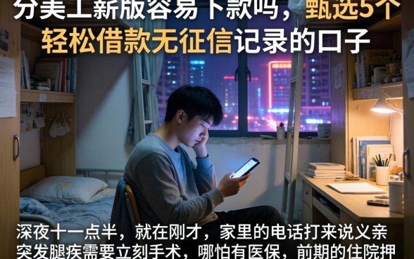 分美工薪版容易下款吗，甄选5个轻松借款无征信记录的口子