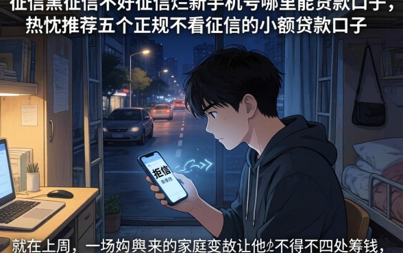 征信黑征信不好征信烂新手机号哪里能贷款口子，热忱推荐五个正规不看征信的小额贷款口子