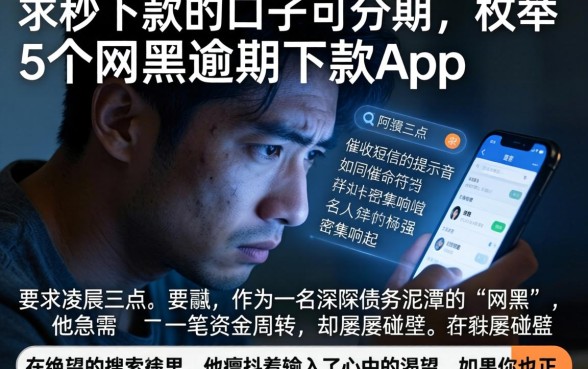 求秒下款的口子可分期，枚举5个网黑逾期下款app