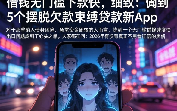 借钱无门槛下款快，细致阐述5个摆脱欠款束缚贷款新app