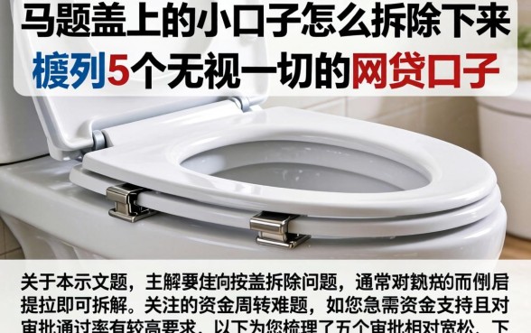 马桶盖上的小口子怎么拆除下来,胪列5个无视一切的网贷口子