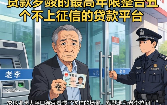 贷款岁数的最高年限，整合五个不上征信的贷款平台