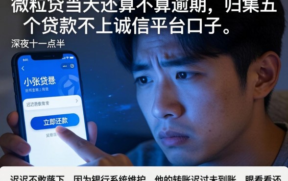 微粒贷当天还算不算逾期，归集五个贷款不上诚信平台的口子