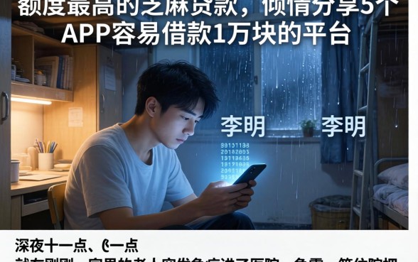 额度最高的芝麻贷款，倾情分享5个APP容易借款1万块的平台
