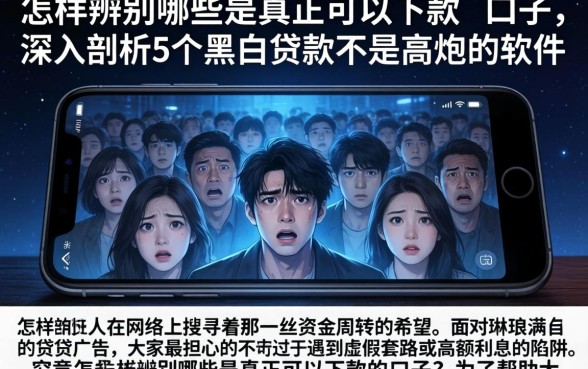 怎样辨别哪些是真正可以下款的口子,深入剖析5个黑白贷款不是高炮的软件
