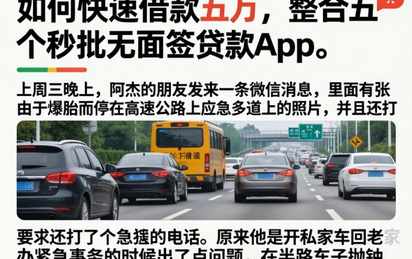 如何快速借款五万，整合五个秒批无面签贷款app