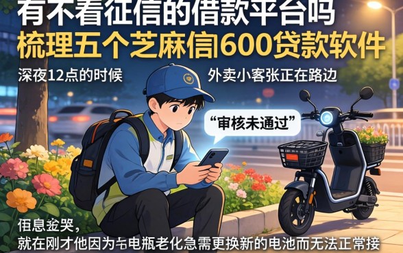 有不看征信的借款平台吗，梳理五个芝麻信用600贷款软件