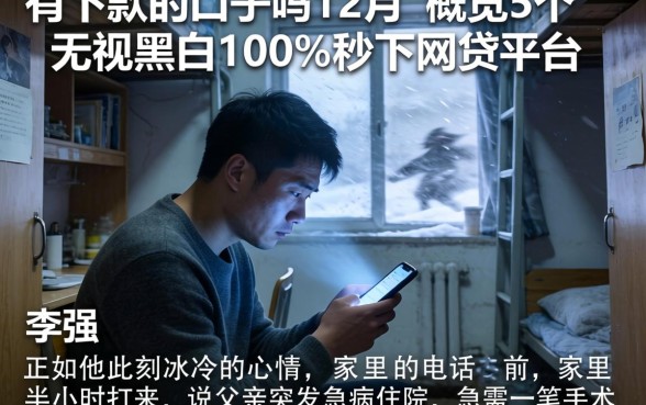 有下款的口子吗12月，概览5个无视黑白100%秒下网贷平台