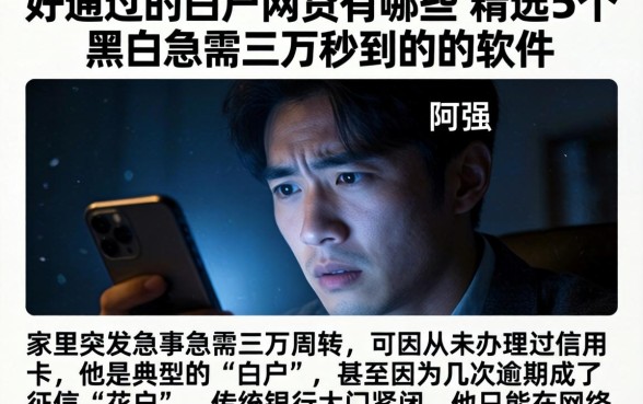 好通过的白户网贷有哪些，精选5个黑户急需三万秒到的的软件
