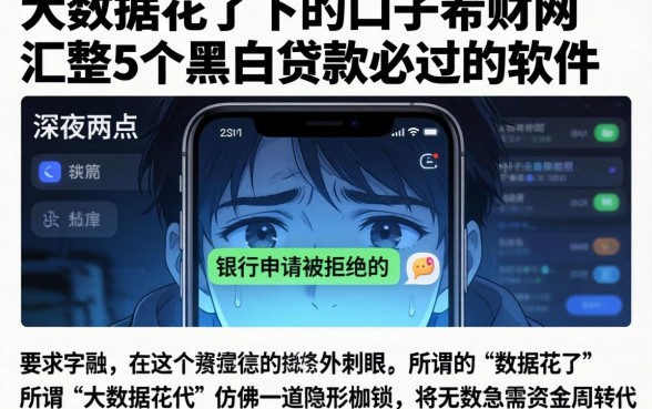 大数据花了下的口子希财网，汇整5个黑白贷款必过的软件