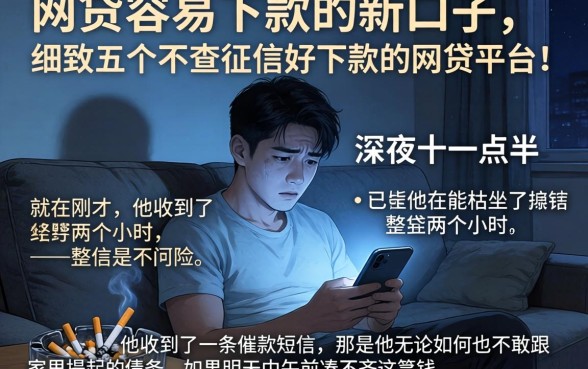 网贷容易下款的新口子，细致阐述五个不查征信好下款的网贷平台
