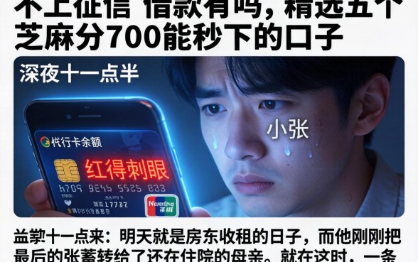不上征信的借款有吗，精选五个芝麻分700能秒下的口子