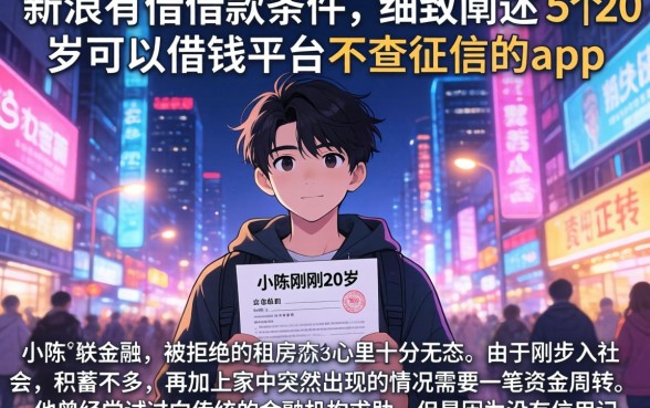 新浪有借借款条件，细致阐述5个20岁可以借钱平台不查征信的app