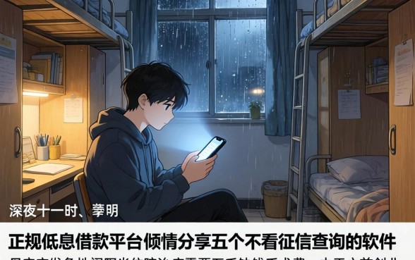正规低息借款平台,倾情分享五个不看征信查询的软件