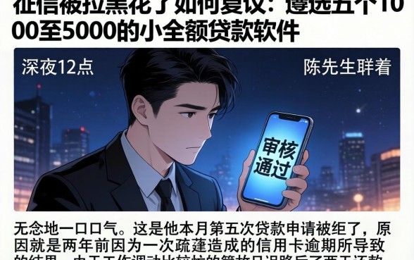 征信被拉黑花了如何复议，遴选五个1000至5000的小额贷款软件
