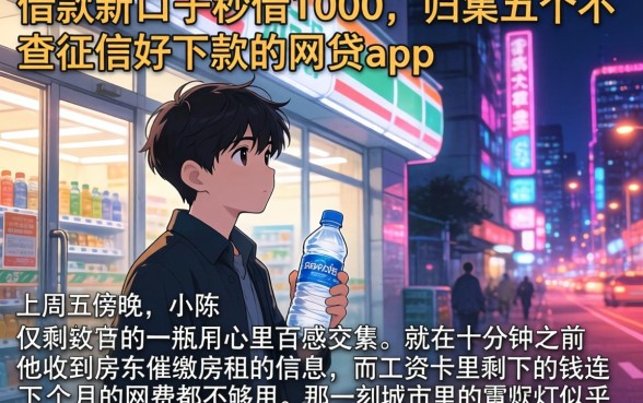 借款新口子秒借1000，归集五个不查征信好下款的网贷app