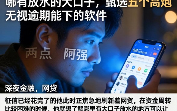 哪有放水的大口子，甄选五个高炮无视逾期能下的软件
