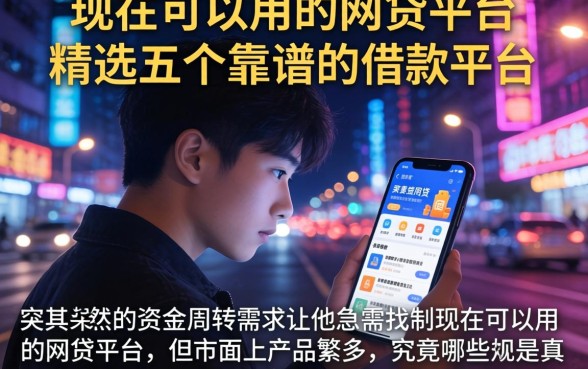 现在可以用的网贷平台，精选五个靠谱的借款平台