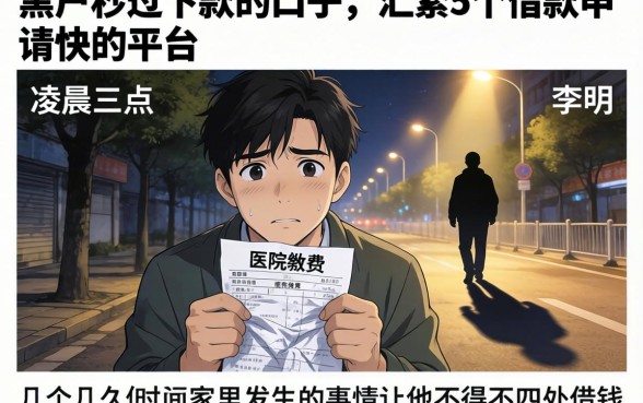 黑户秒过下款的口子，汇整5个借款申请快的平台