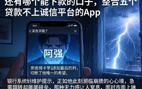 还有哪个能下款的口子，整合五个贷款不上诚信平台的app