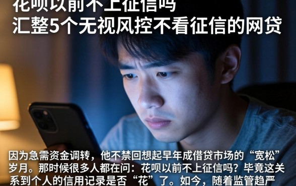 花呗以前不上征信吗，汇整5个无视风控不看征信的网贷