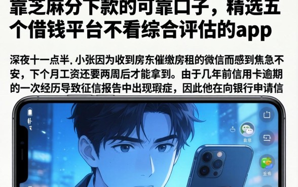 靠芝麻分下款的可靠口子，精选五个借钱平台不看综合评估的app