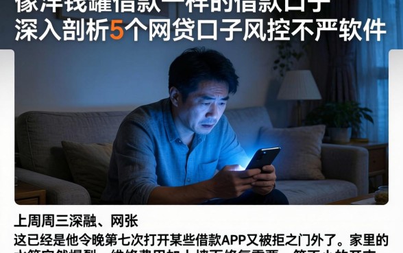 像洋钱罐借款一样的借款口子,深入剖析5个网贷口子风控不严的软件