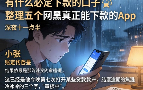 有什么必定下款的口子，整理五个网黑真正能下款的app