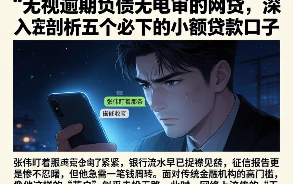 无视逾期负债无电审的网贷，深入剖析五个必下的小额贷款口子