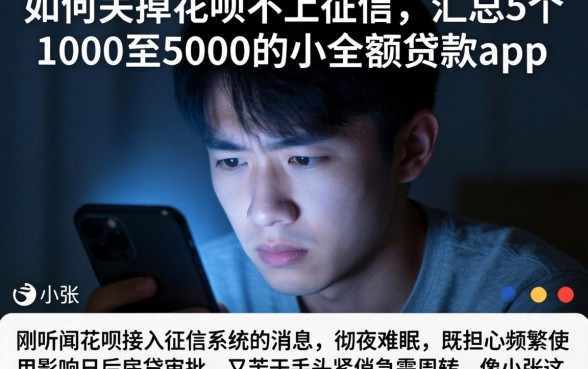 如何关掉花呗不上征信，汇总5个1000至5000的小额贷款app