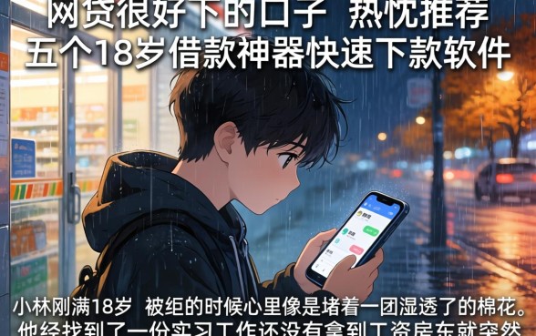 网贷很好下的口子，热忱推荐五个18岁借款神器快速下款软件
