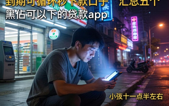 到期可循环秒下款的口子，汇总五个黑户可以下的贷款app