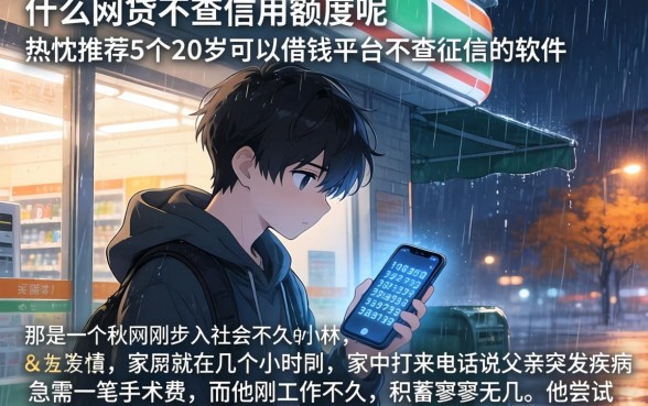 什么网贷不查信用额度呢，热忱推荐5个20岁可以借钱平台不查征信的软件