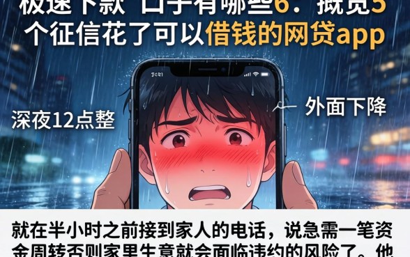 极速下款的口子有哪些6，概览5个征信花了可以借钱的网贷app