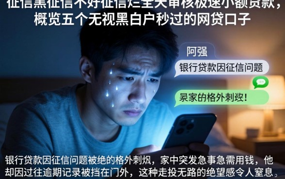 征信黑征信不好征信烂全天审核极速小额贷款，概览五个无视黑白户秒过的网贷口子