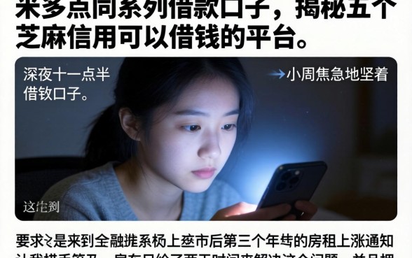 米多点同系列的借款口子，揭秘五个芝麻信用可以借钱的平台