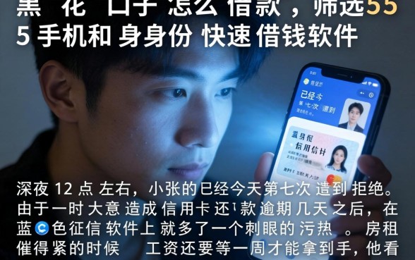 黑花口子怎么借款，筛选5个手机和身份证快速借钱软件