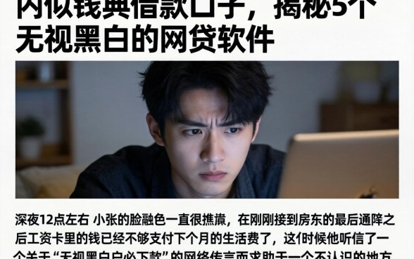 内似钱典借款口子，揭秘5个无视黑白的网贷软件