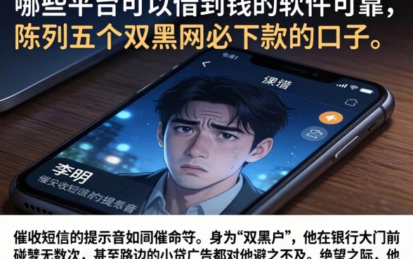 哪些平台可以借到钱的软件可靠，陈列五个双黑户必下款的口子