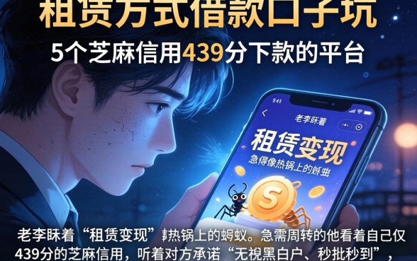 租赁方式借款口子的坑，详尽说明5个芝麻信用439分下款的平台