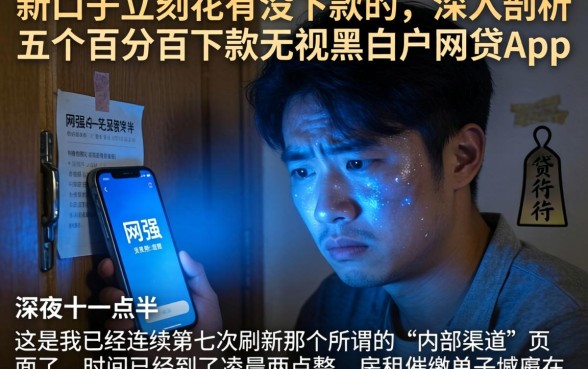 新口子立刻花有没下款的,深入剖析五个百分百下款无视黑白户网贷app