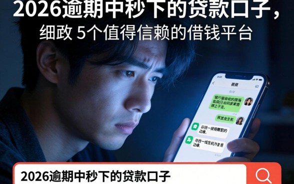 2026逾期中秒下的贷款口子，细致阐述5个值得信赖的借钱平台