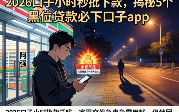 2026口子小时秒批下款，揭秘5个黑户贷款必下口子app