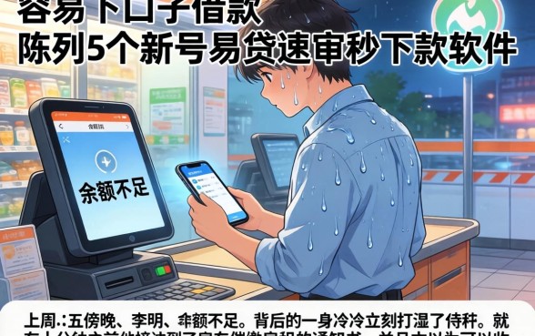 容易下口子的借款，陈列5个新号易贷速审秒下款软件