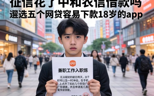 征信花了中和农信借款吗，遴选五个网贷容易下款18岁的app
