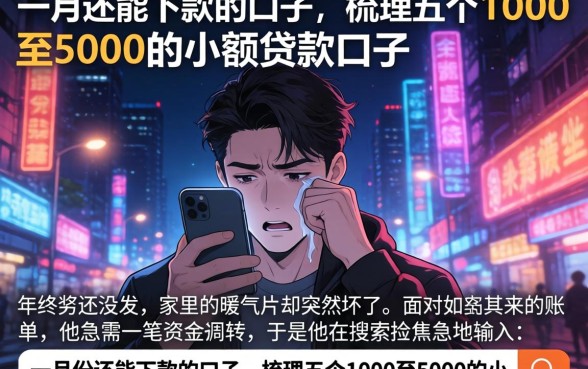 一月份还能下款的口子，梳理五个1000至5000的小额贷款口子